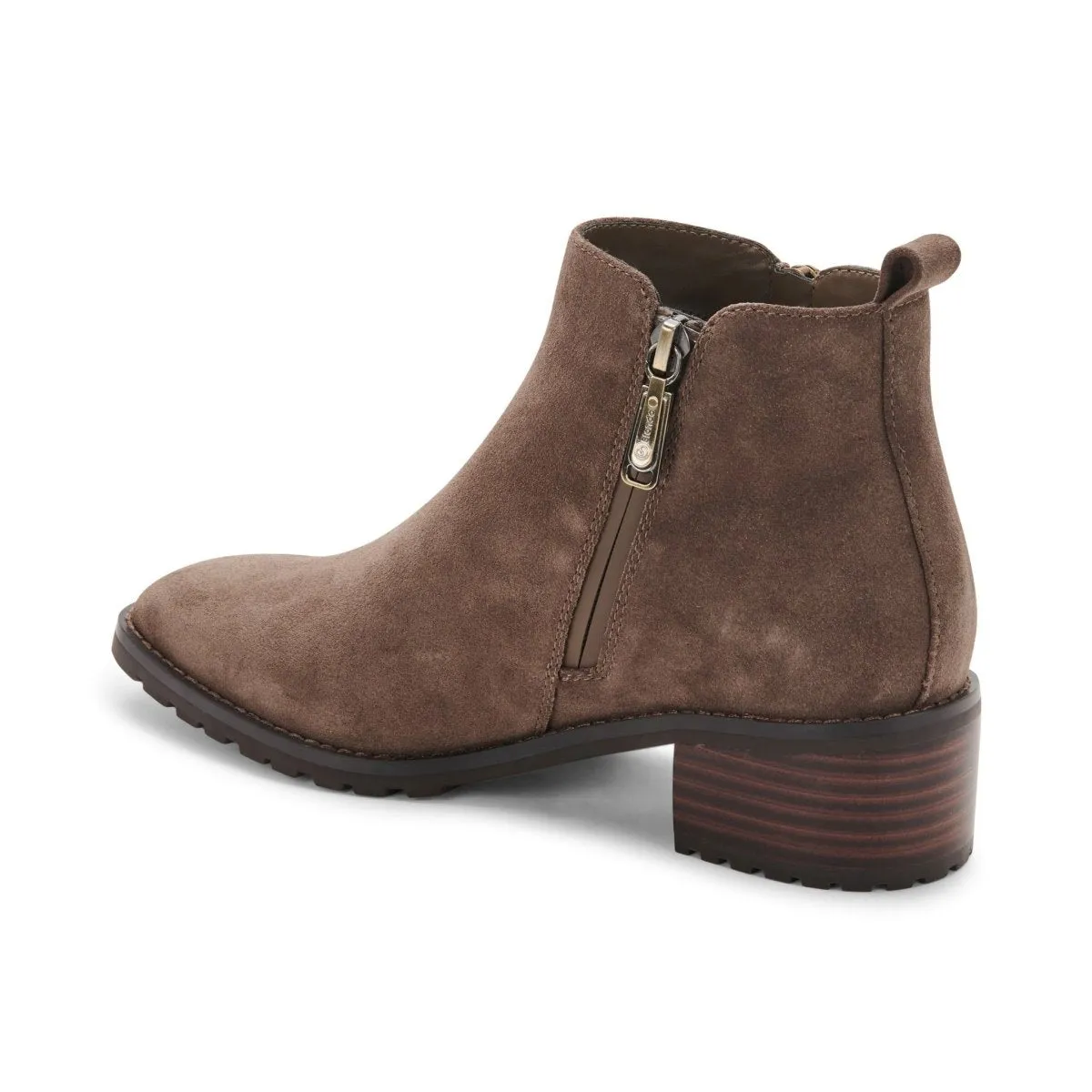 Bottes cheville imperméables en daim taupe foncé Samara pour femme Blondo