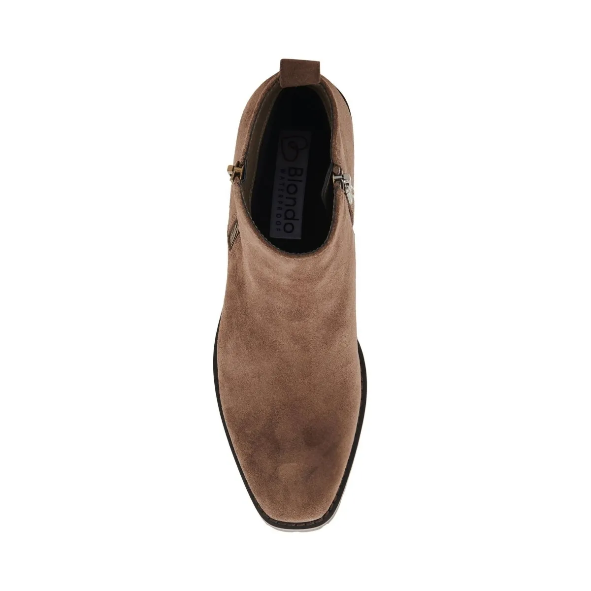 Bottes cheville imperméables en daim taupe foncé Samara pour femme Blondo