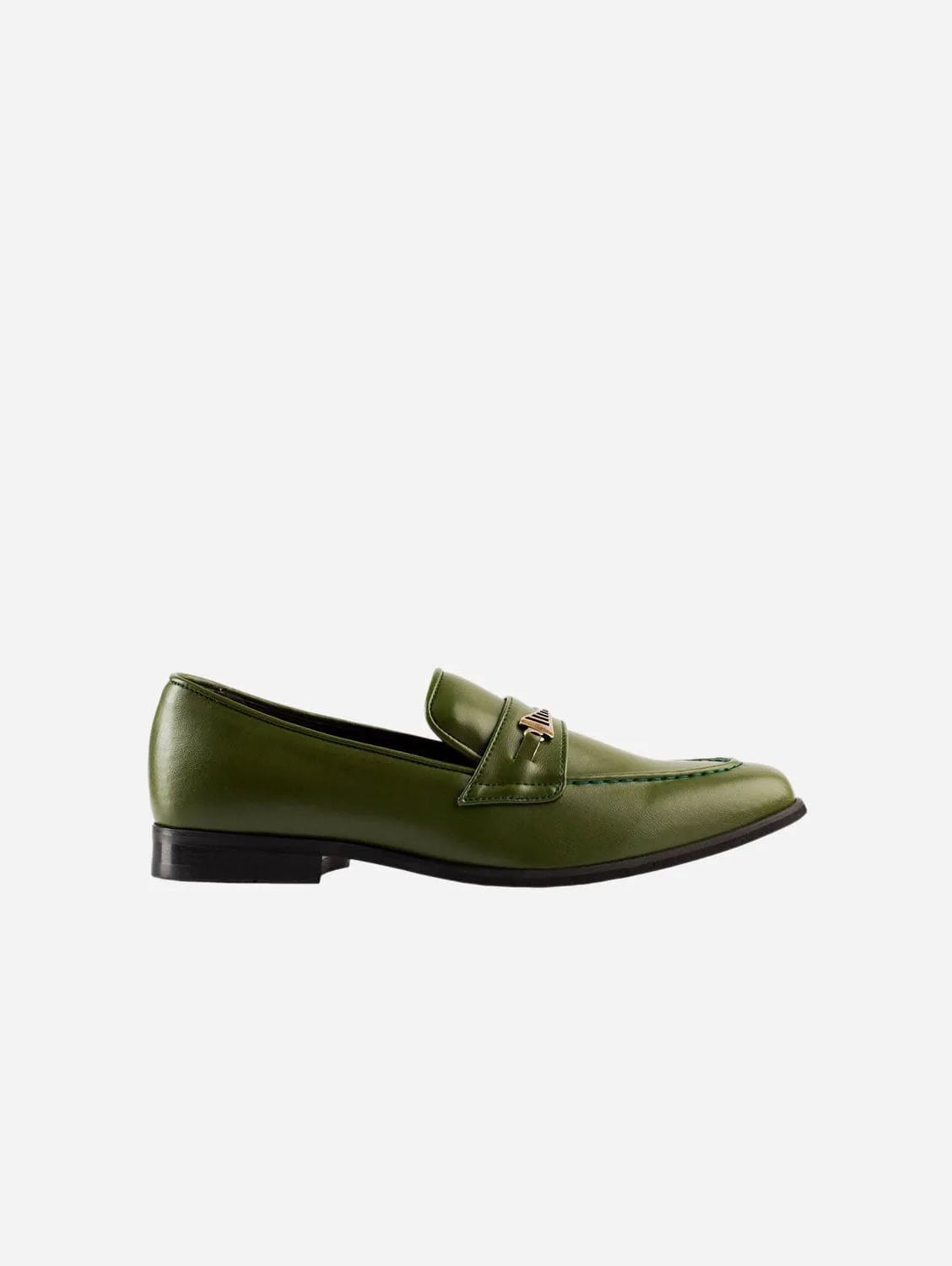 Bridge-Bit Mocassin Vegan en Cuir de Cactus | Vert
