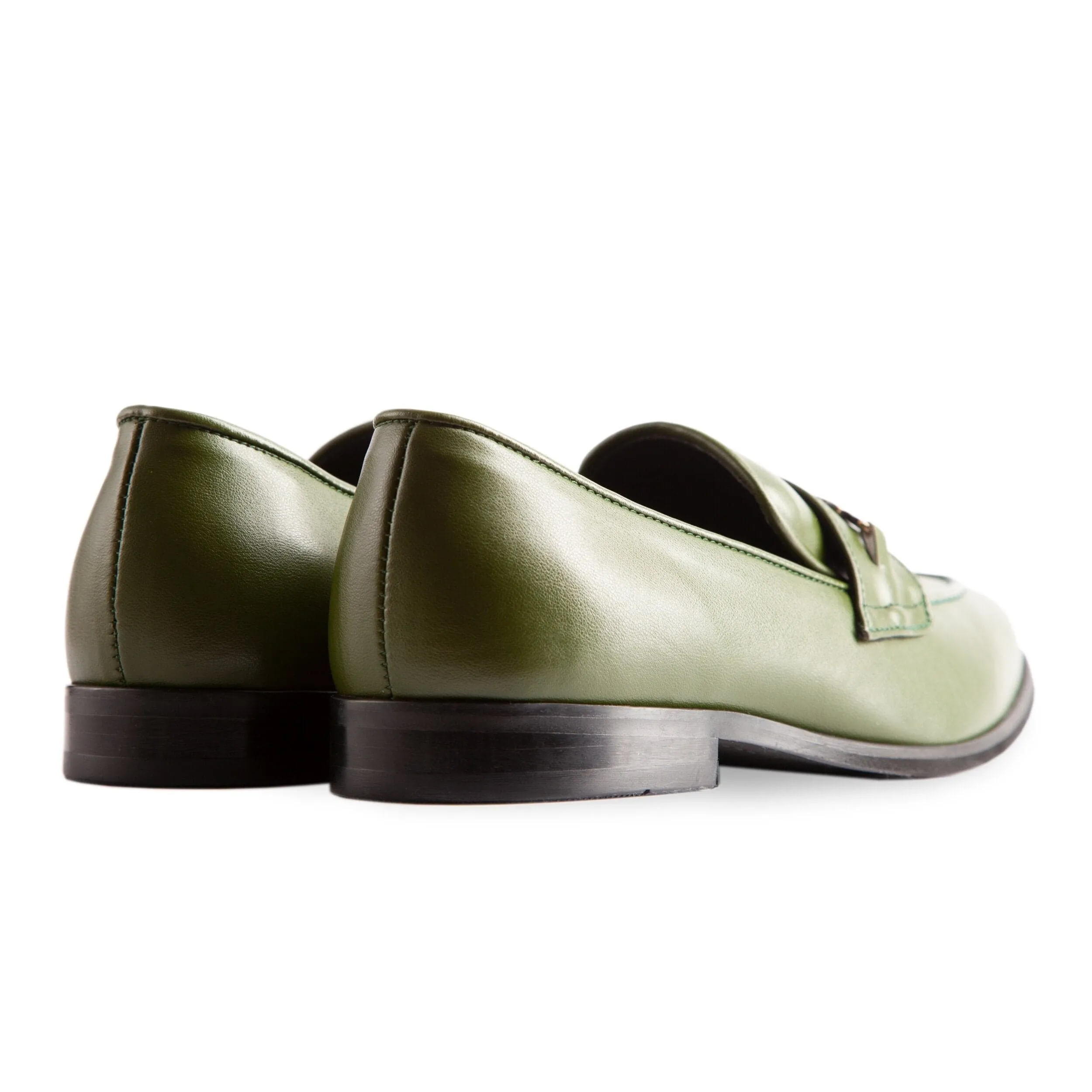 Bridge-Bit Mocassin Vegan en Cuir de Cactus | Vert