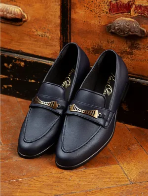 Mocassin Vegan en Cuir de Cactus Bridge-Bit | Marine