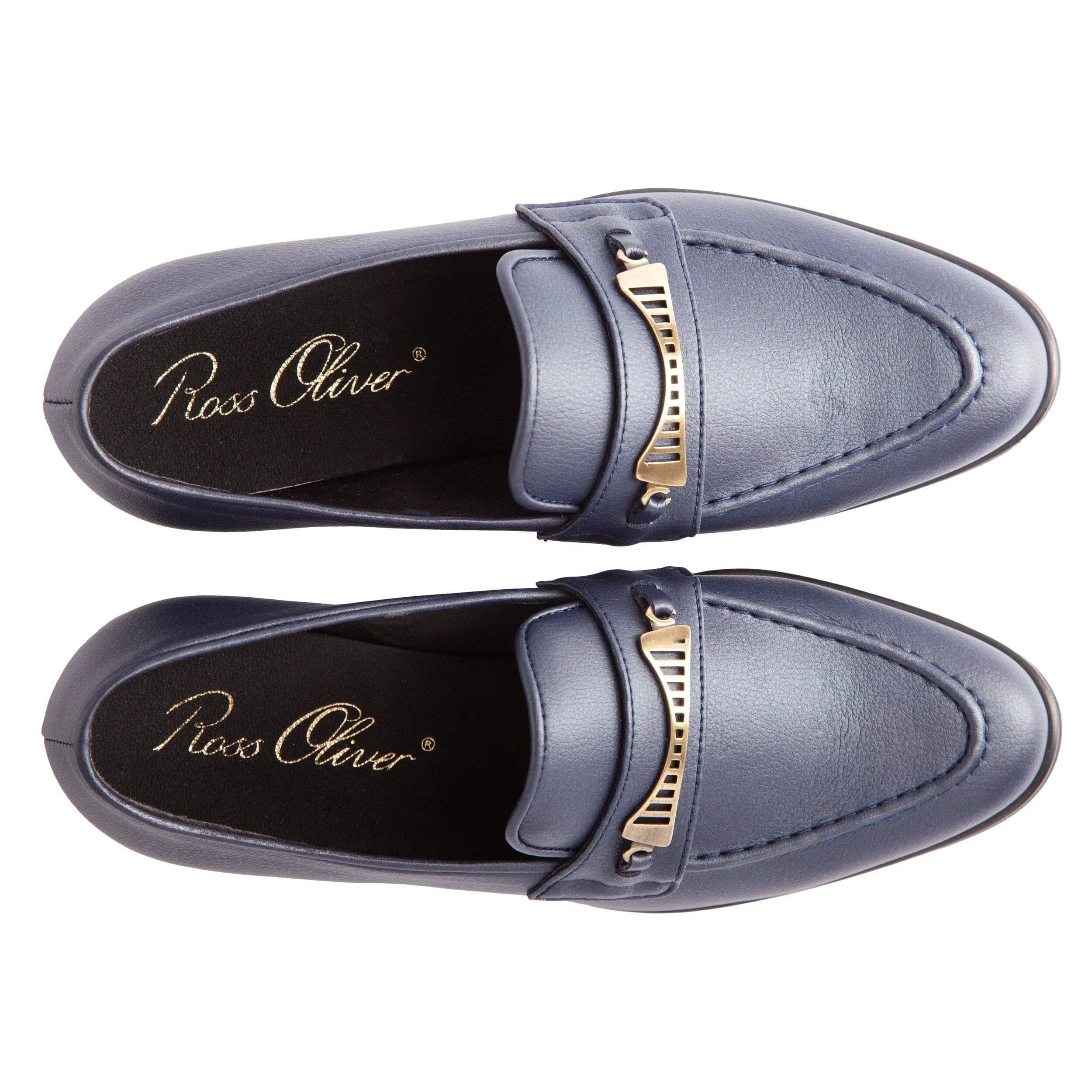 Mocassin Vegan en Cuir de Cactus Bridge-Bit | Marine