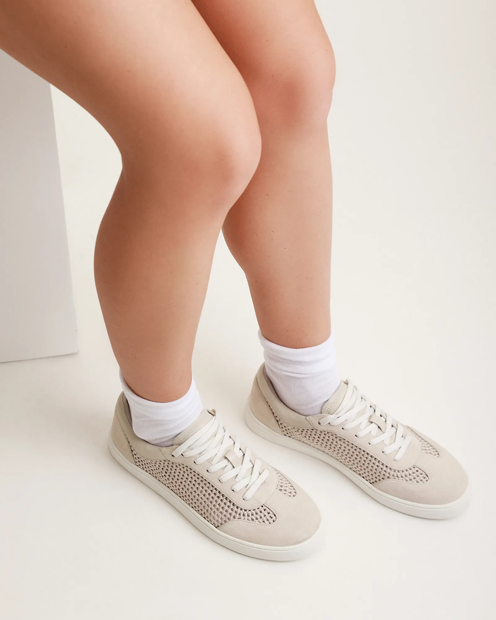 BRITT SNEAKERS CROCHET BONE
