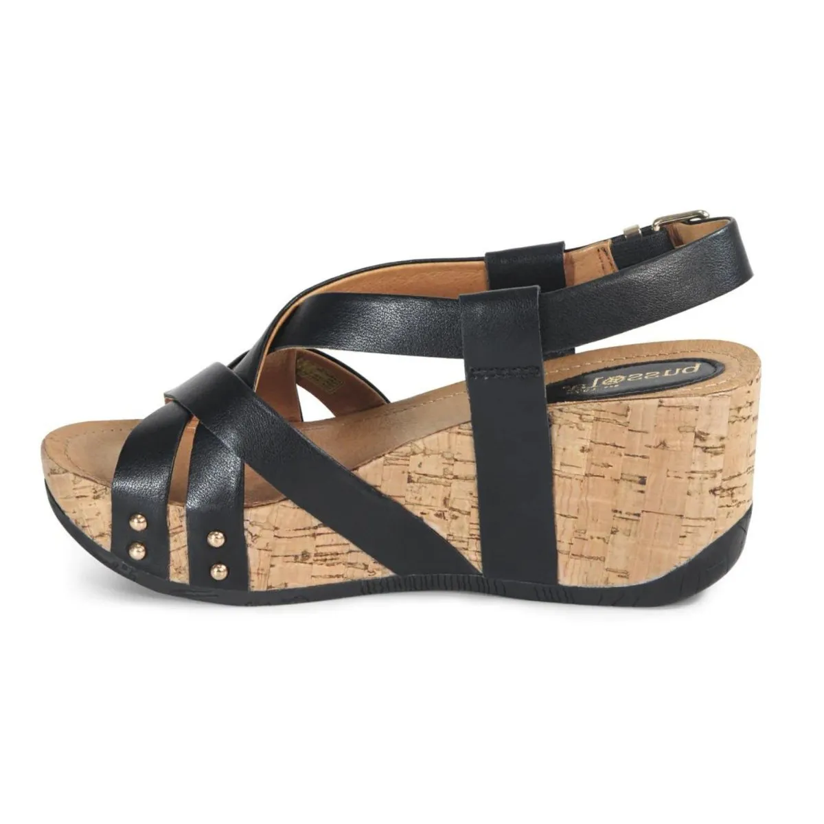 Bussola Femme Fern en Cuir Noir