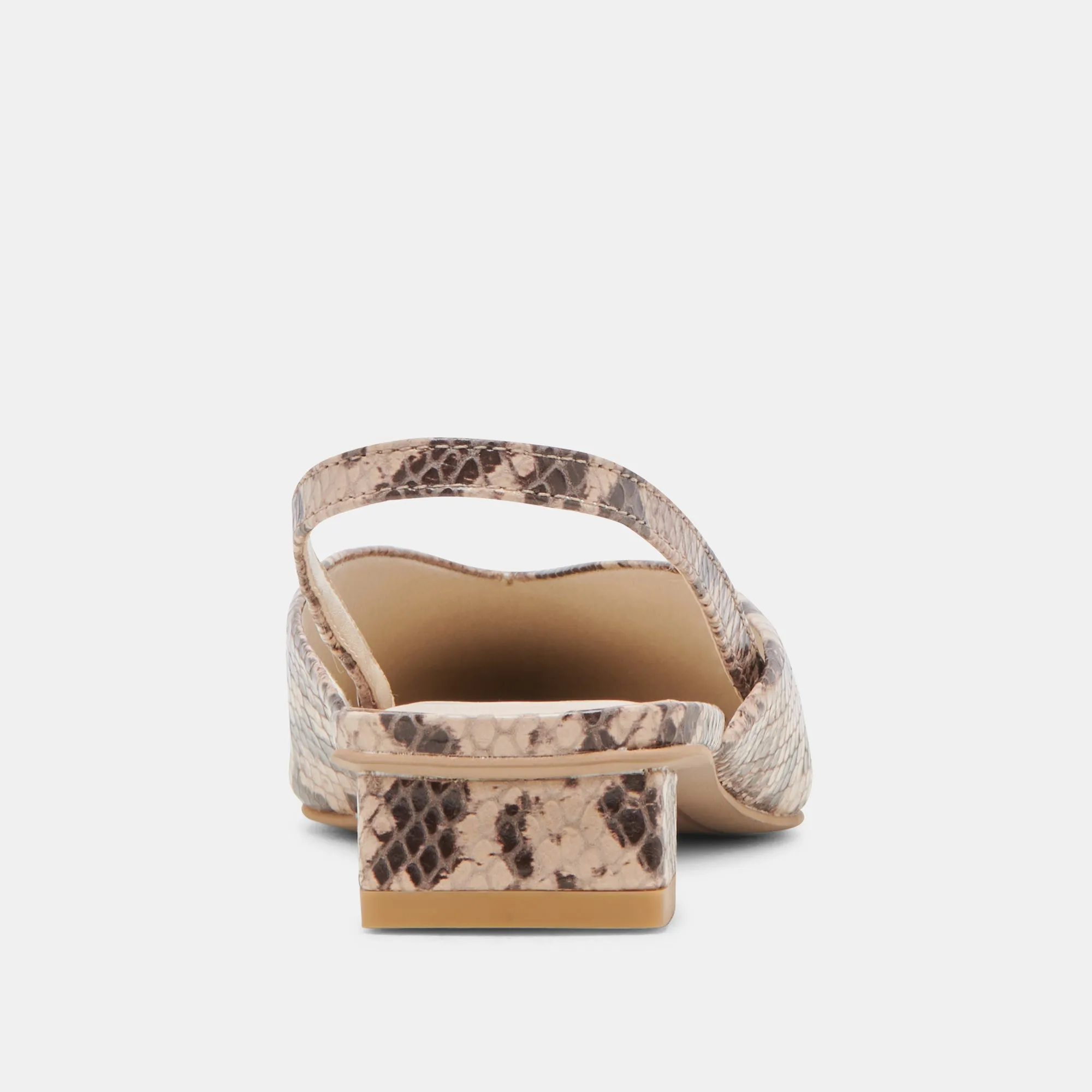 BYANCA FLATS CUIR GRAINÉ SABLE