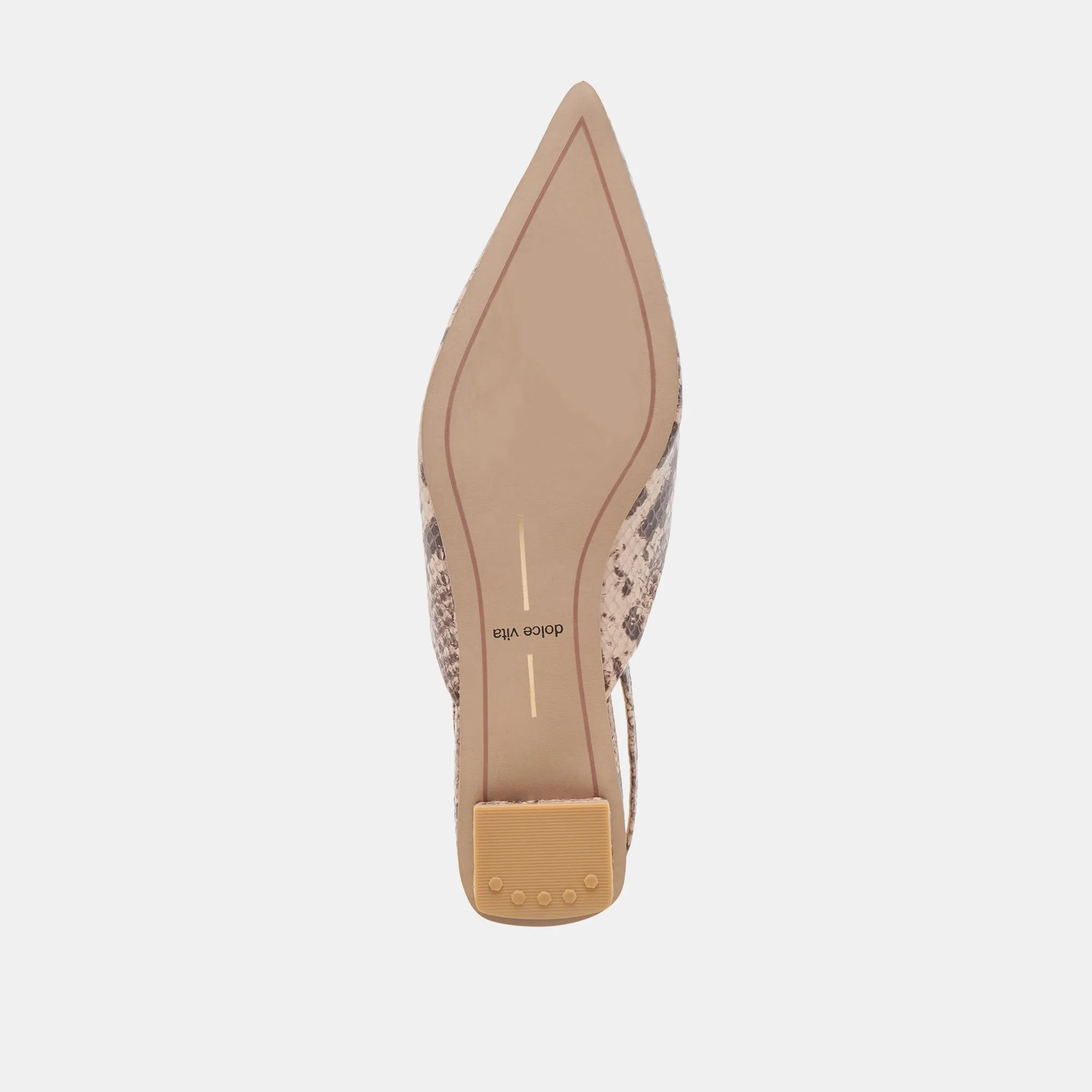 BYANCA FLATS CUIR GRAINÉ SABLE