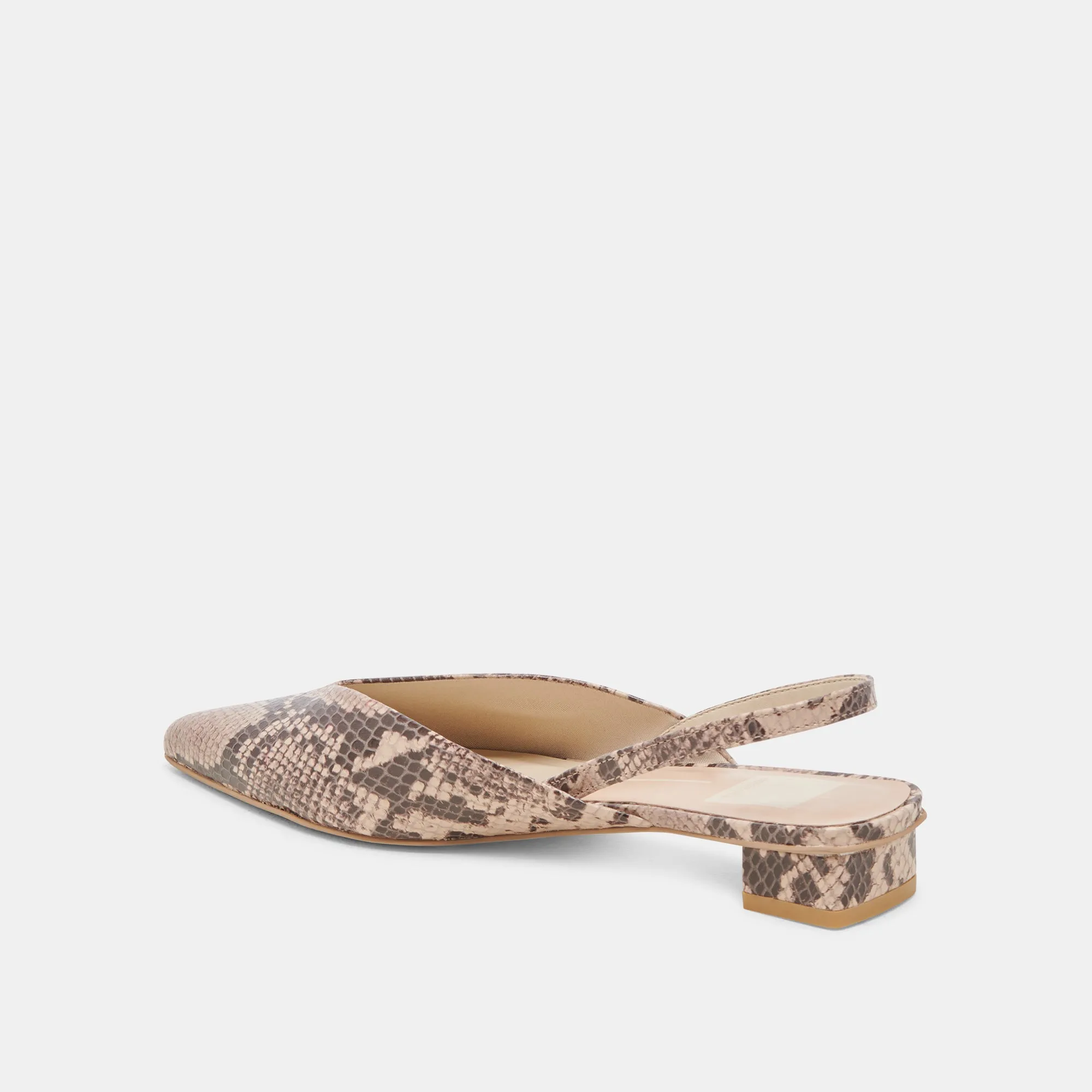BYANCA FLATS CUIR GRAINÉ SABLE