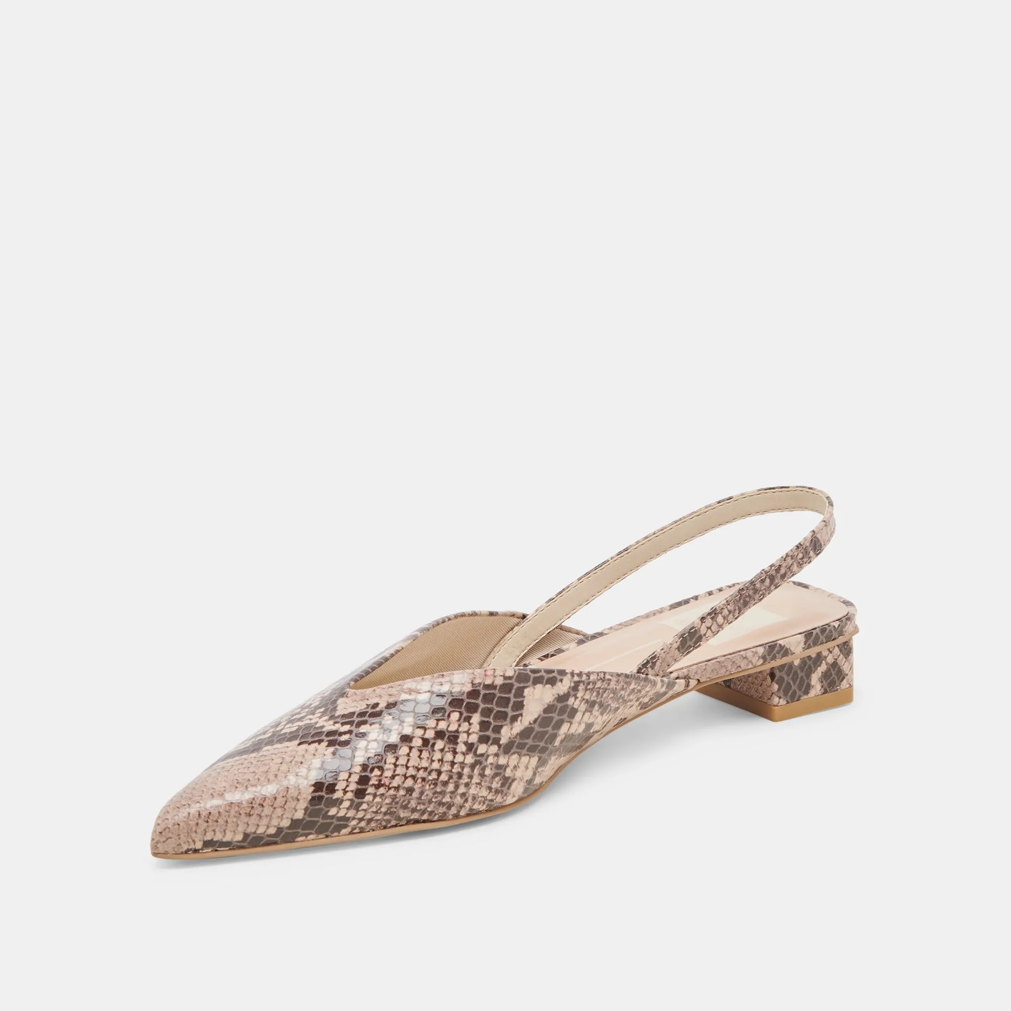 BYANCA FLATS CUIR GRAINÉ SABLE
