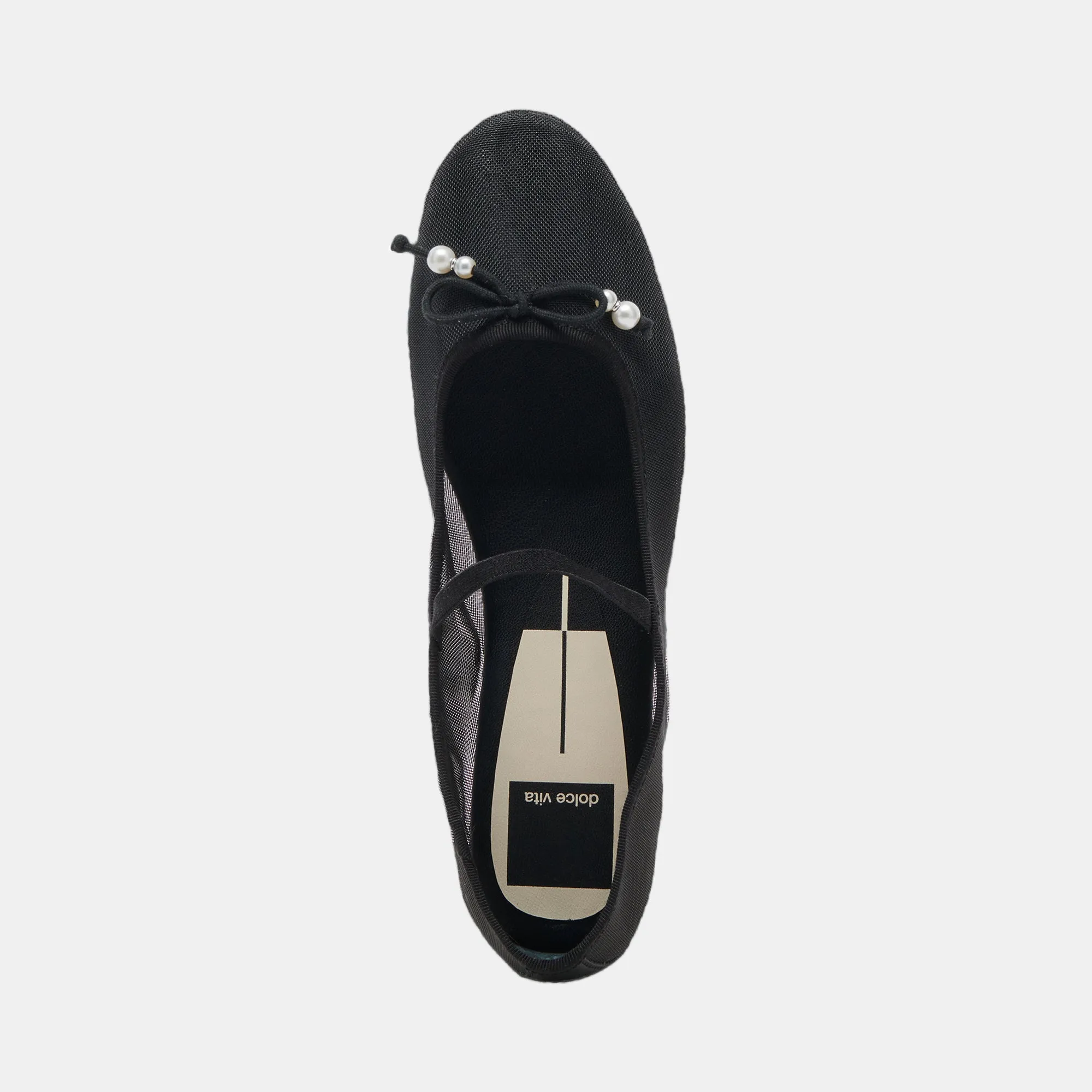 CADEL BALLET FLATS PERLES NOIRES