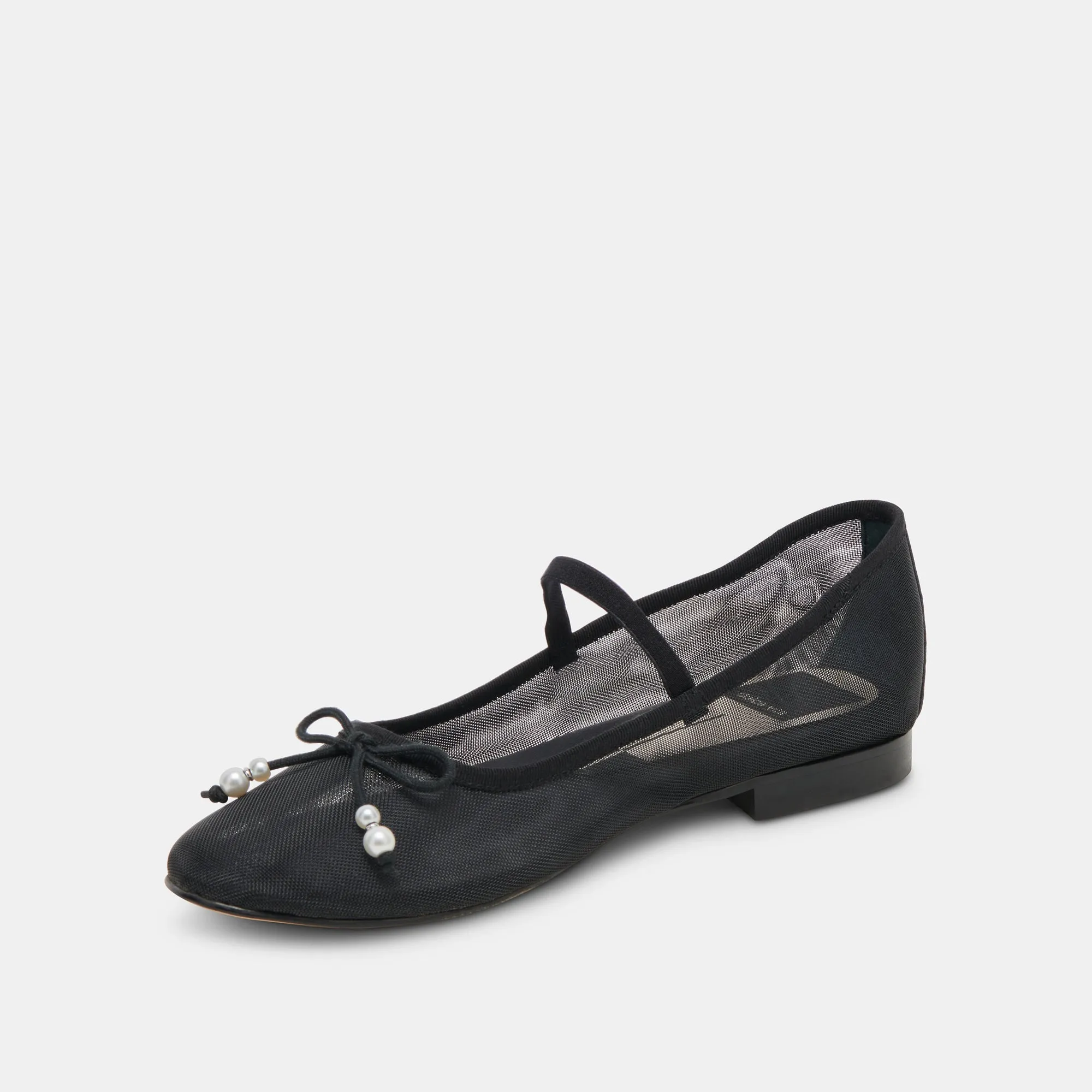 CADEL BALLET FLATS PERLES NOIRES