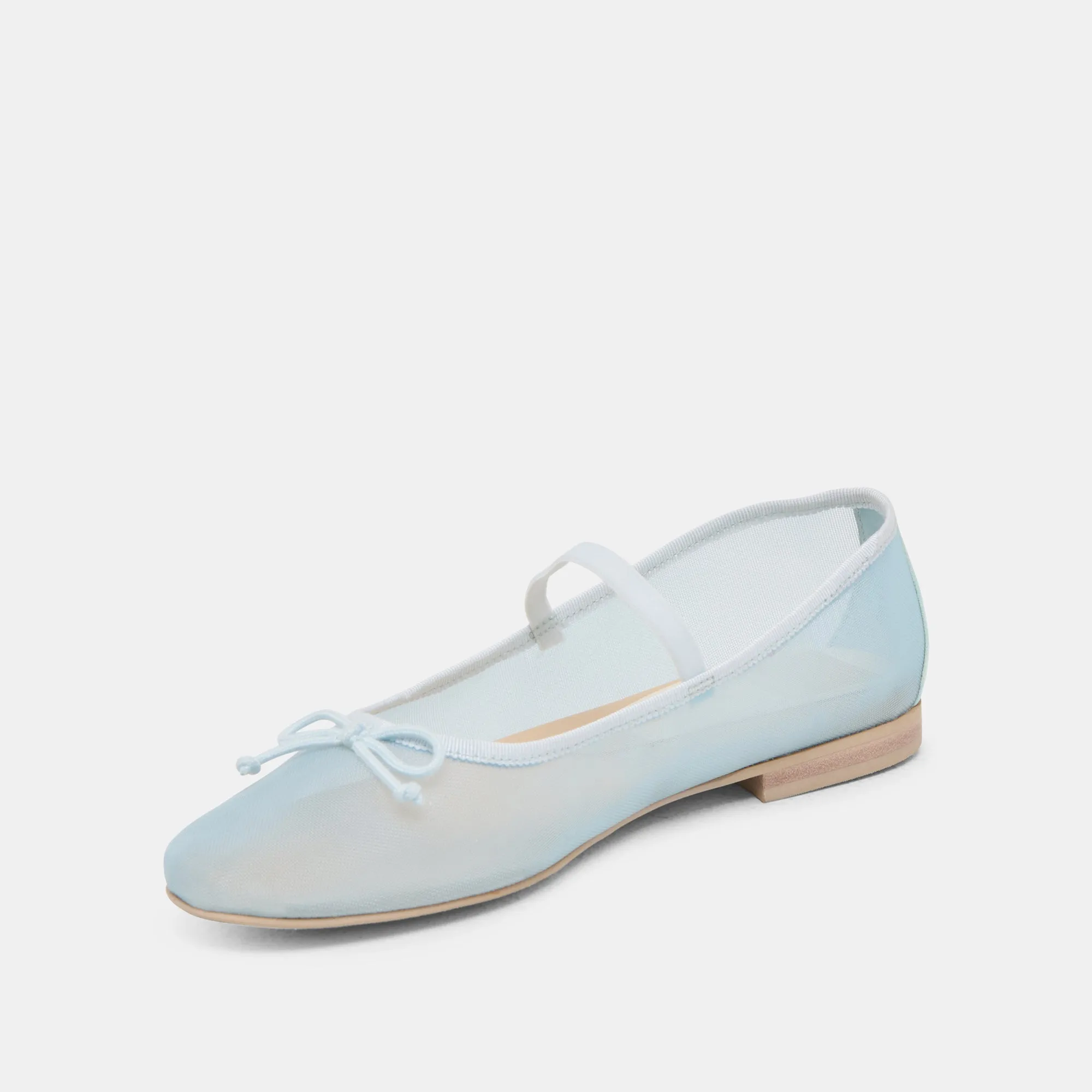 CADEL BALLET FLATS MESH BLEU GLACÉ