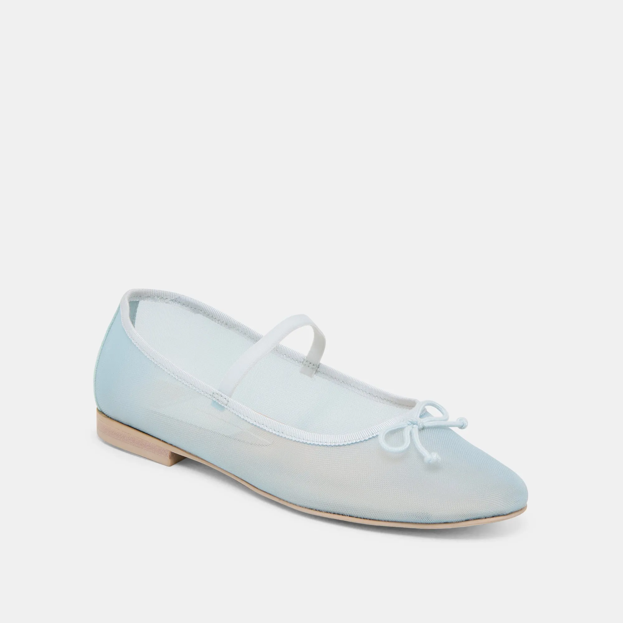 CADEL BALLET FLATS MESH BLEU GLACÉ