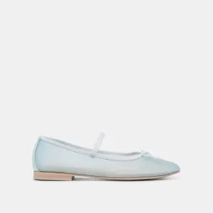 CADEL BALLET FLATS MESH BLEU GLACÉ