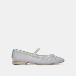 BALLERINES CADEL MAILLE ARGENTÉE