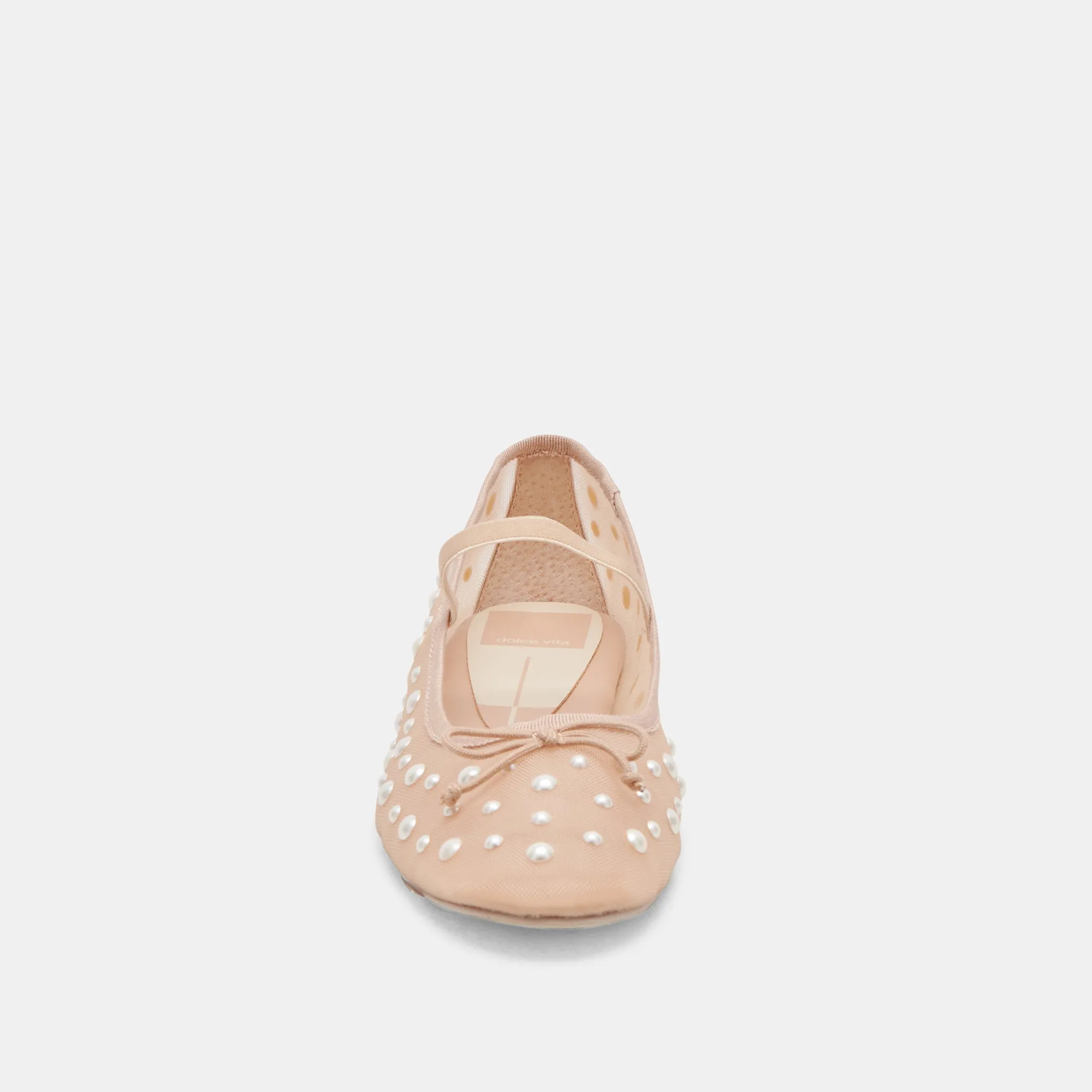 CADEL PEARL BALLERINES BLUSH EN MAILLE