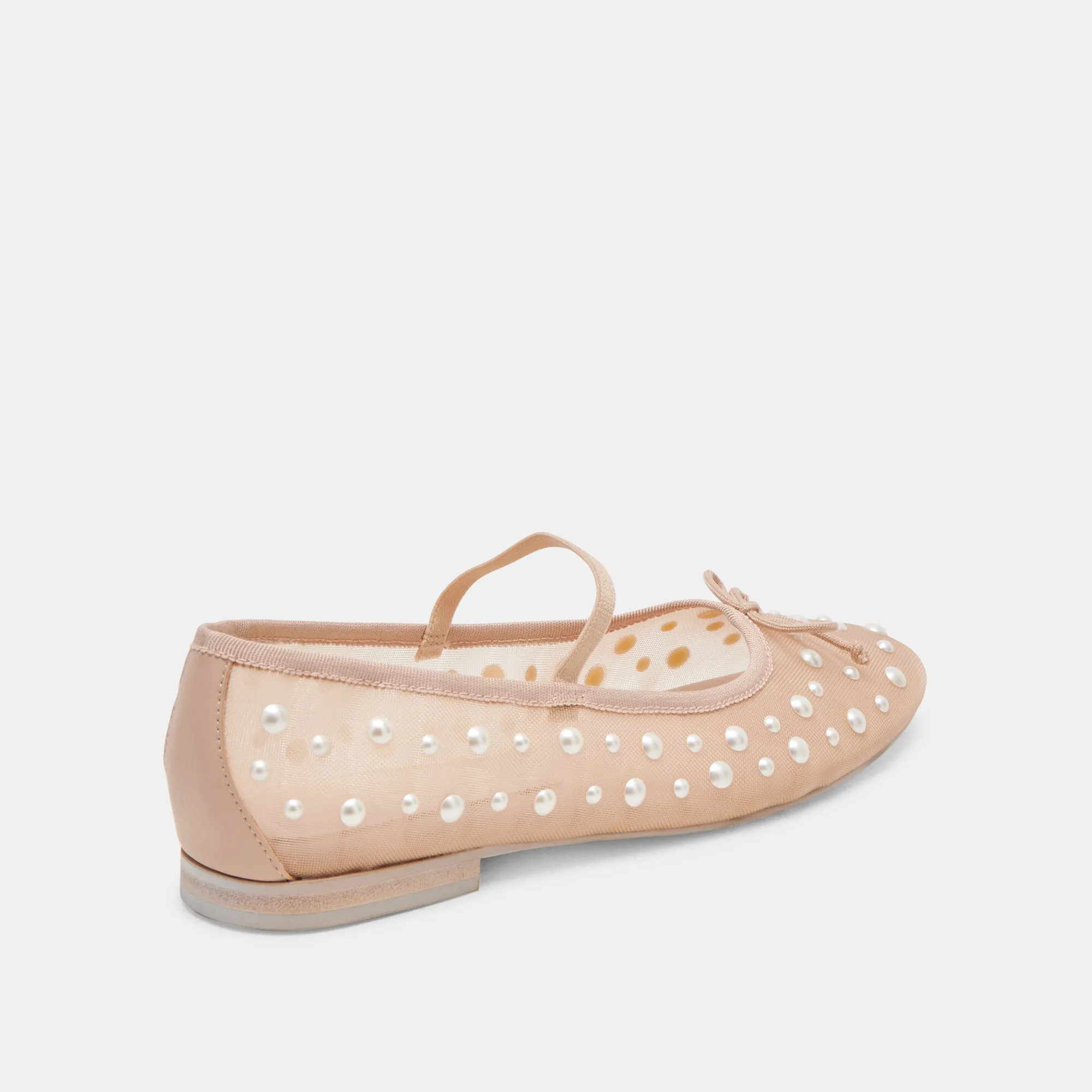 CADEL PEARL BALLERINES BLUSH EN MAILLE