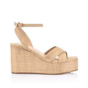 Callie Rope Wedges - Raffia Naturel