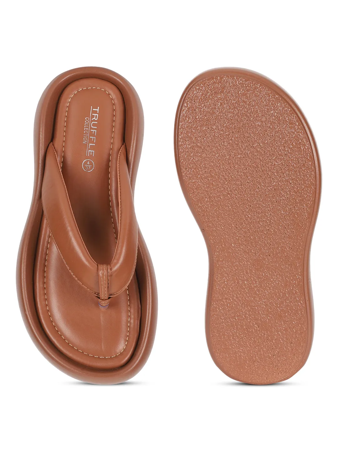 Escarpins élégants à bride en T en similicuir camel (TC-RS3582-CML)