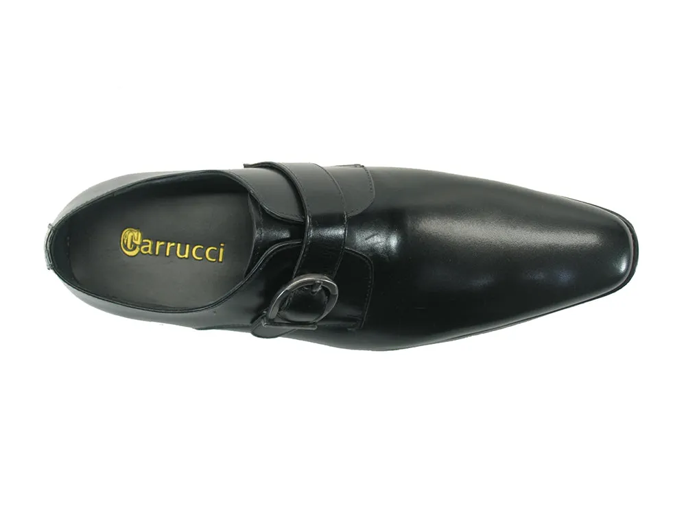 Carrucci Boucle Monk Strap KS503-35 - Noir