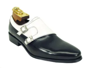 Carrucci Double Monkstraps KS099-3003 - Noir/Blanc