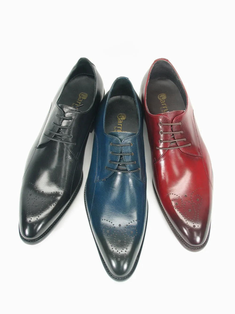 Carrucci KS479-04 Oxford à lacets Signature - Marine