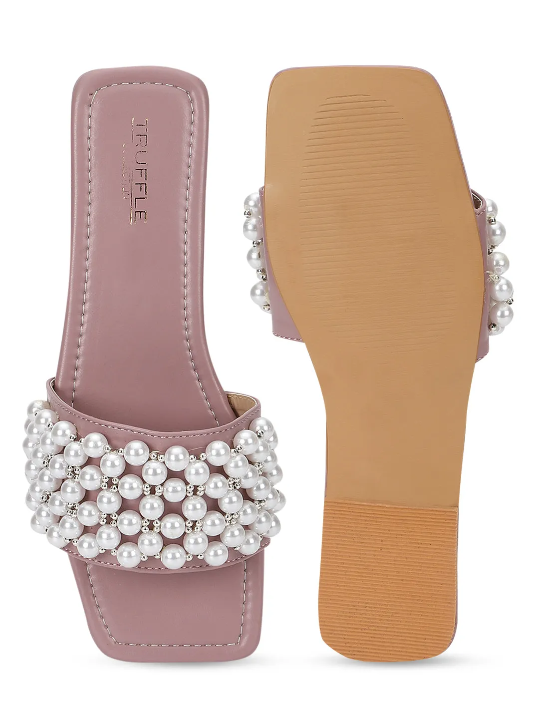 Chaussures plates à enfiler PU Champagne (TC-KL004-CHAM)