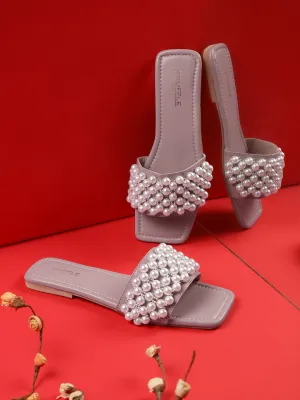 Chaussures plates à enfiler PU Champagne (TC-KL004-CHAM)