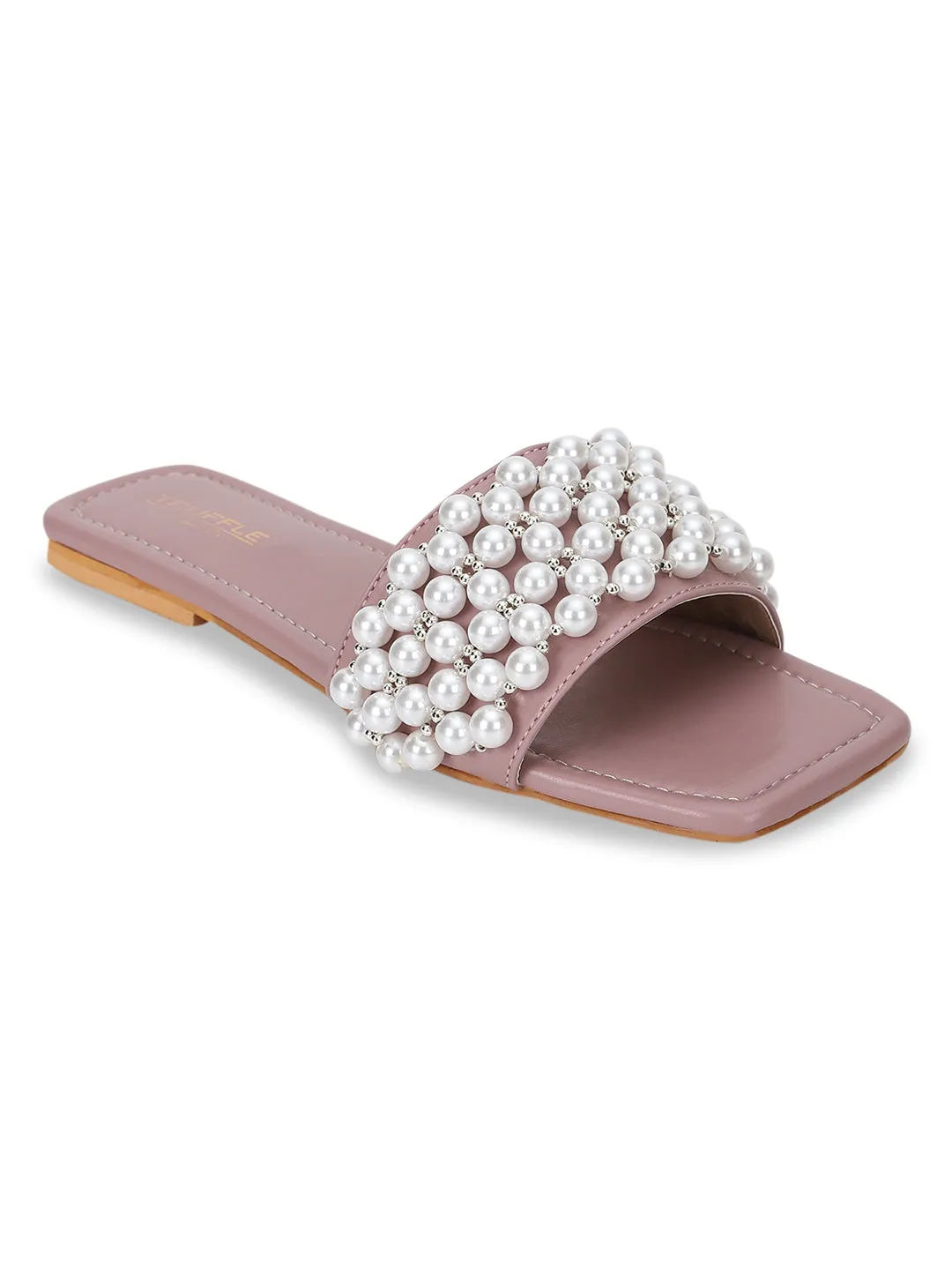 Chaussures plates à enfiler PU Champagne (TC-KL004-CHAM)