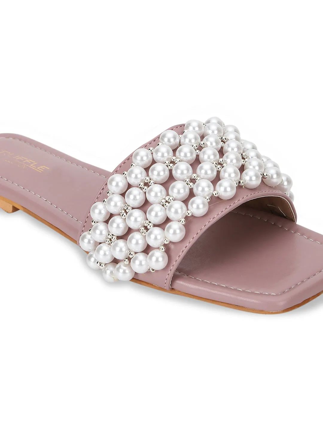 Chaussures plates à enfiler PU Champagne (TC-KL004-CHAM)