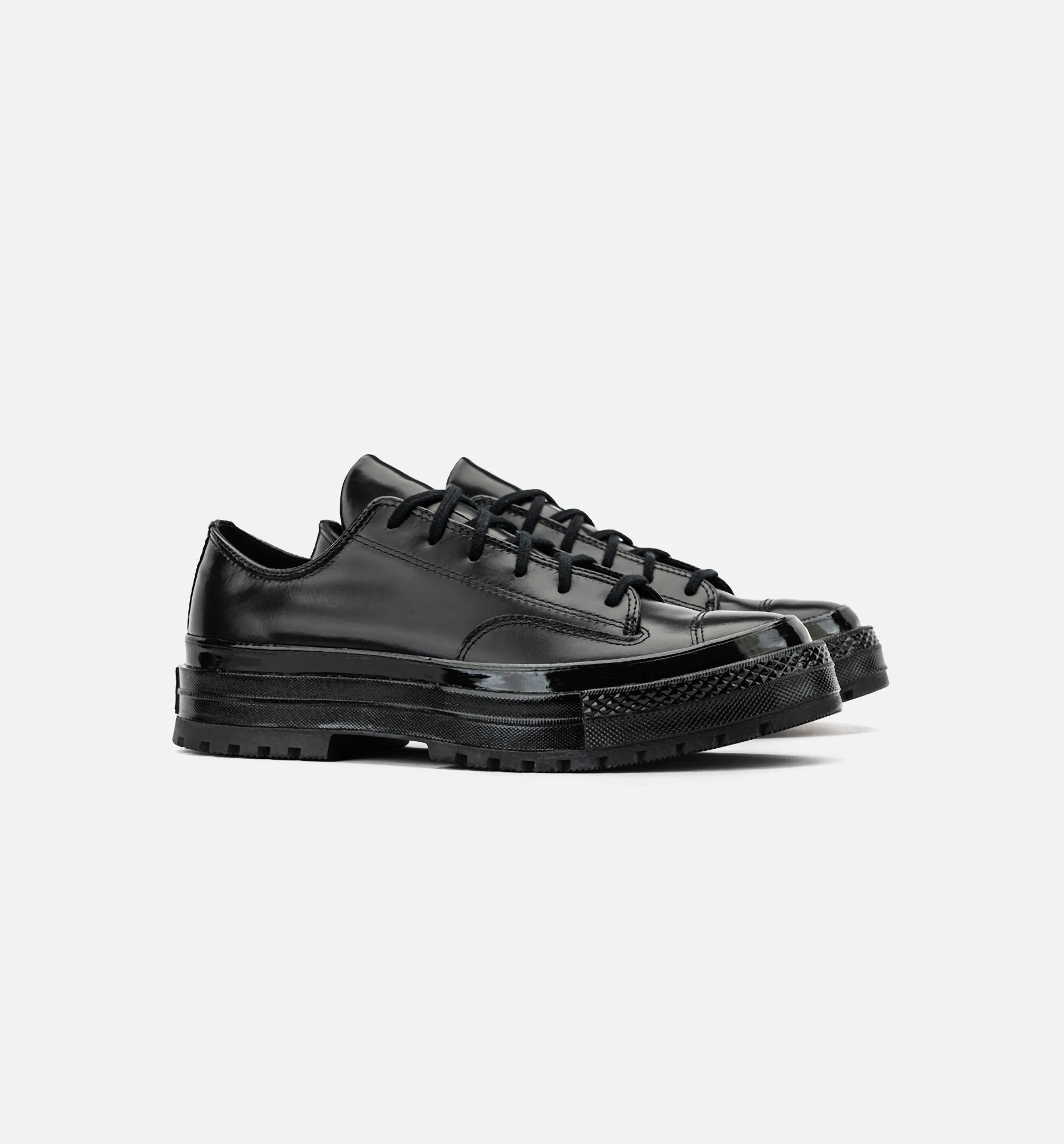 Chuck 70 Chaussure de Ville en Cuir pour Homme - Noir/Noir