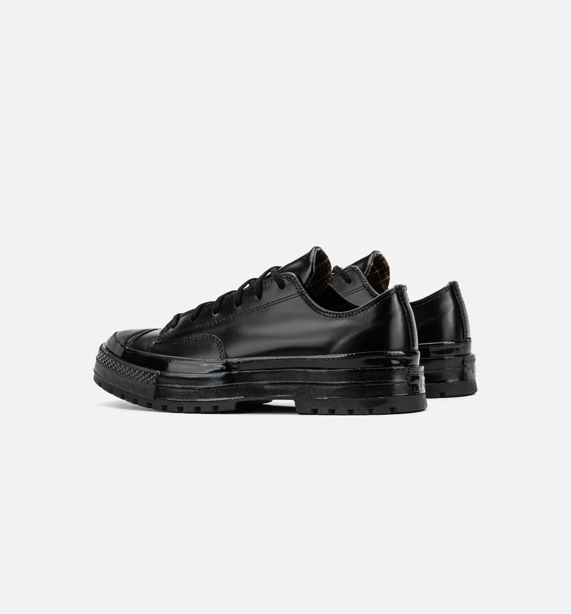 Chuck 70 Chaussure de Ville en Cuir pour Homme - Noir/Noir