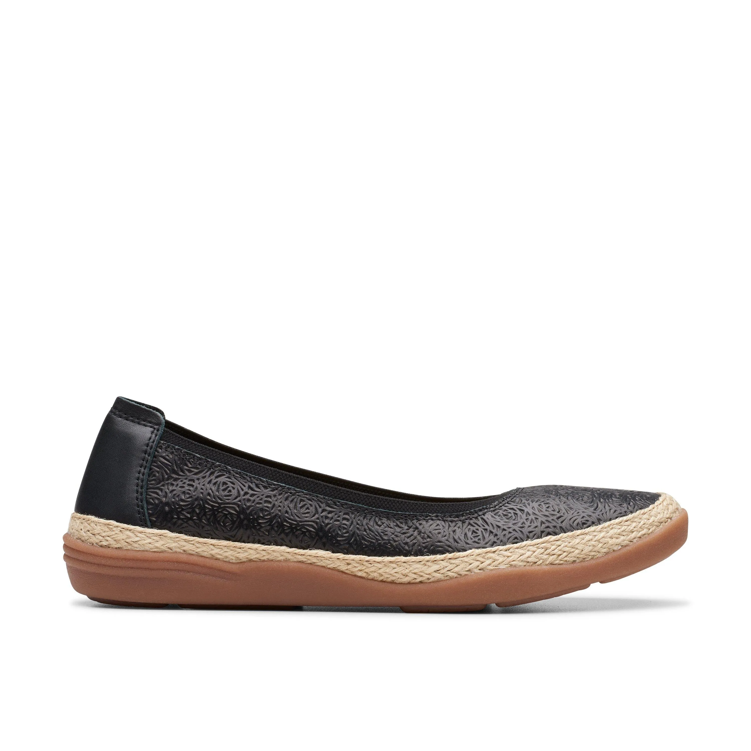 Clarks Elaina Rae en cuir noir