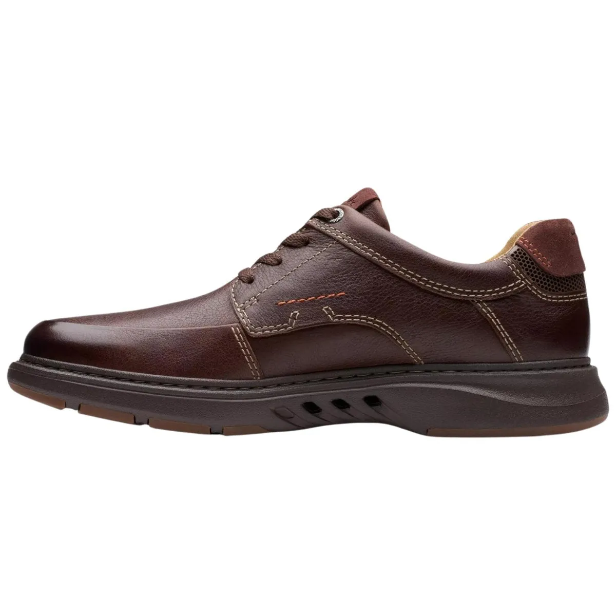 Clarks Hommes Un Briley Lacet Cuir Acajou