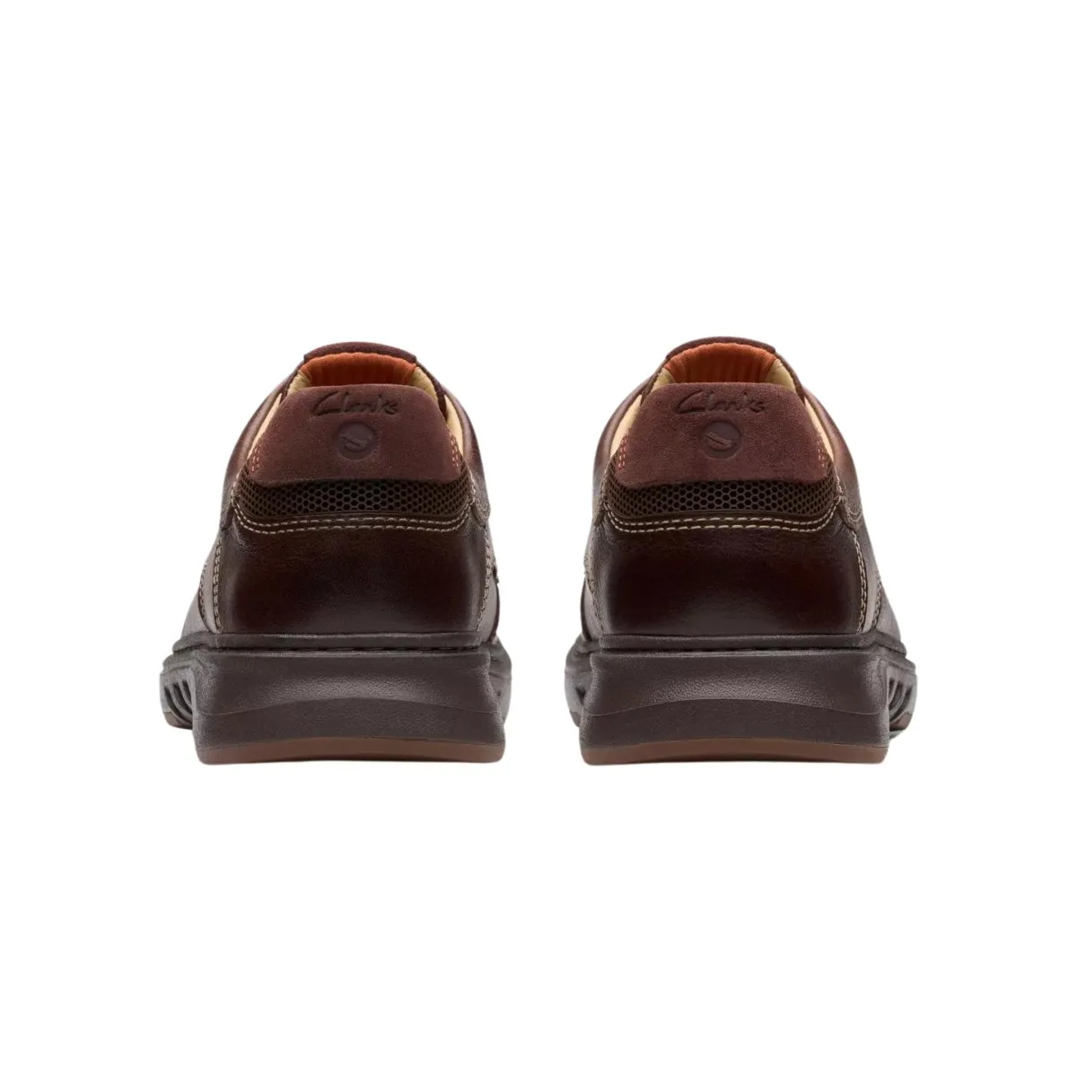Clarks Hommes Un Briley Lacet Cuir Acajou