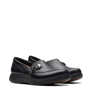 Clarks Certina Ease, Mocassin en Cuir pour Femme, Noir