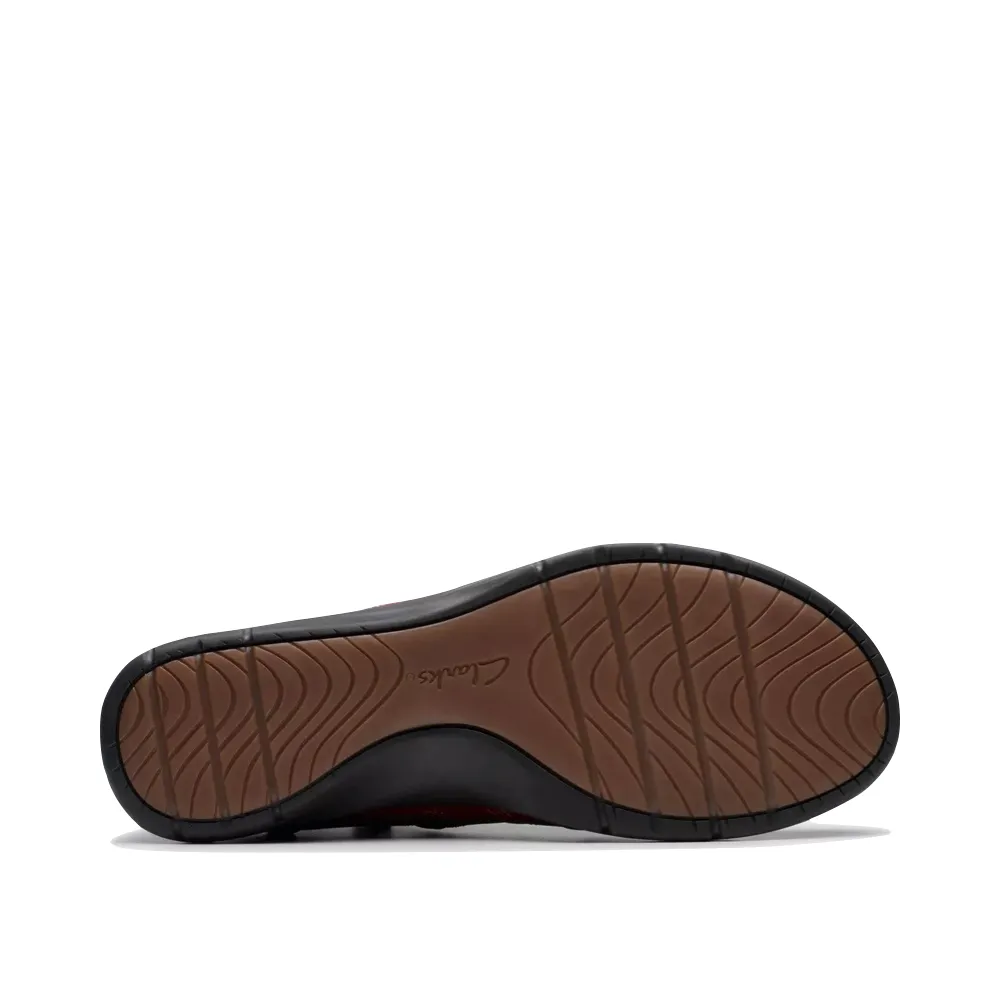 Bottes cheville Clarks Femme Certina Joy en cuir à fermeture éclair latérale Rouge