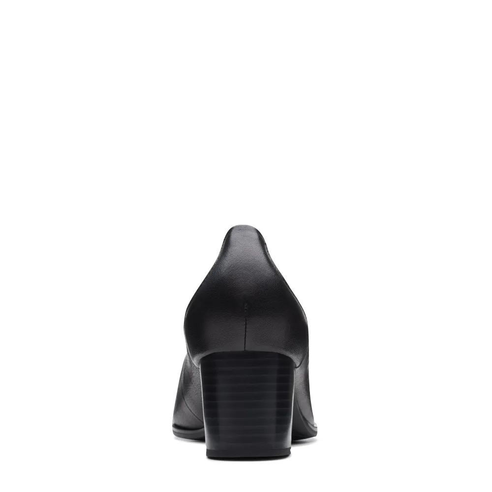 Escarpins à talons en cuir Loken Step pour femme de Clarks en noir