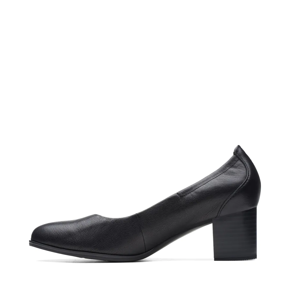 Escarpins à talons en cuir Loken Step pour femme de Clarks en noir
