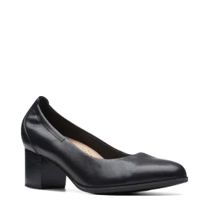 Escarpins à talons en cuir Loken Step pour femme de Clarks en noir