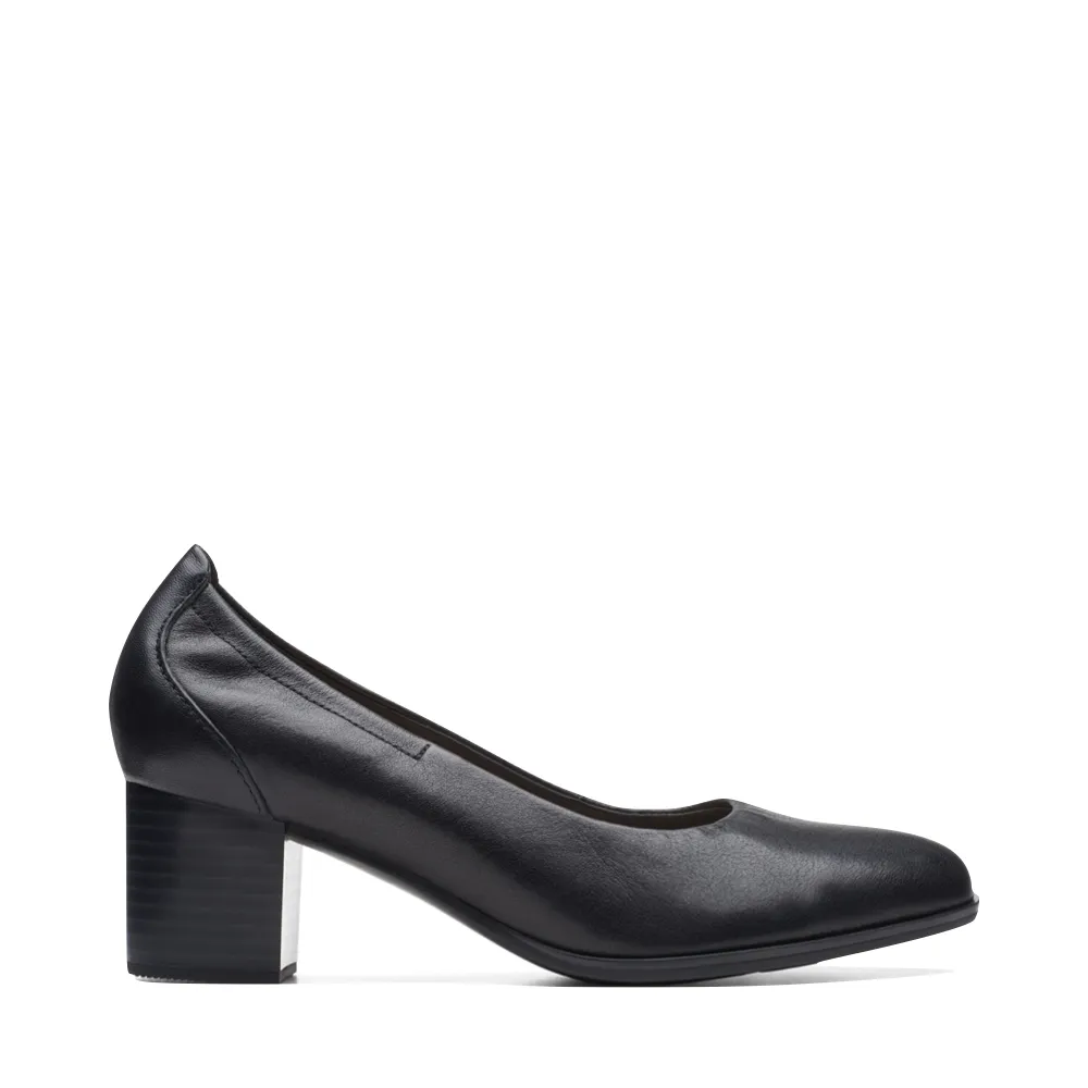 Escarpins à talons en cuir Loken Step pour femme de Clarks en noir