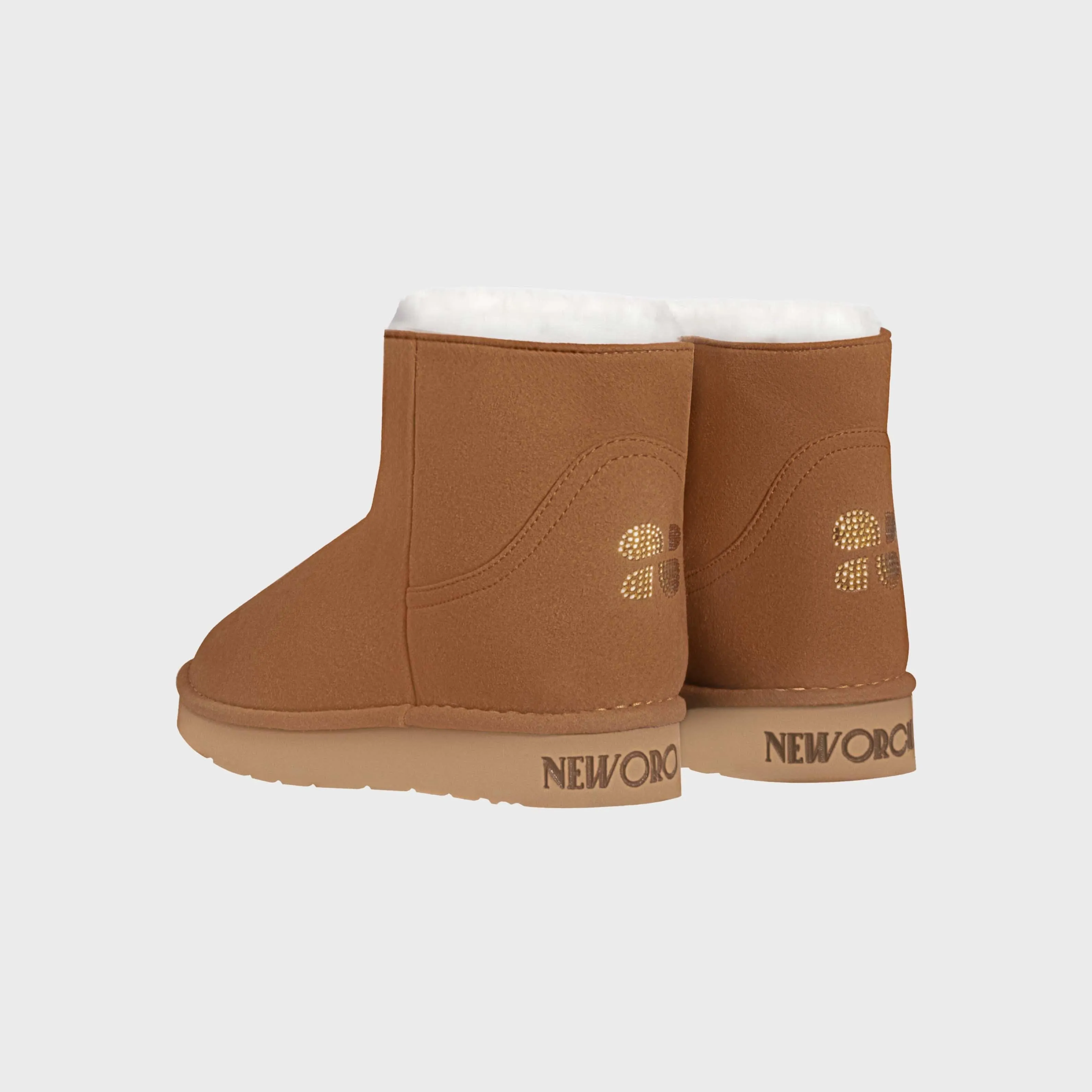 Bottes courtes unisexes Classic Crystal en simili fourrure végane | Plusieurs couleurs