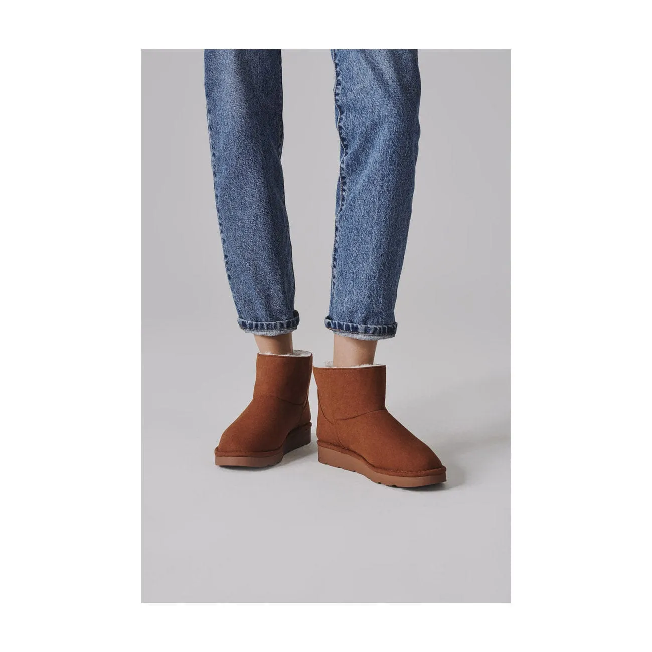 Bottes courtes unisexes Classic Crystal en simili fourrure végane | Plusieurs couleurs