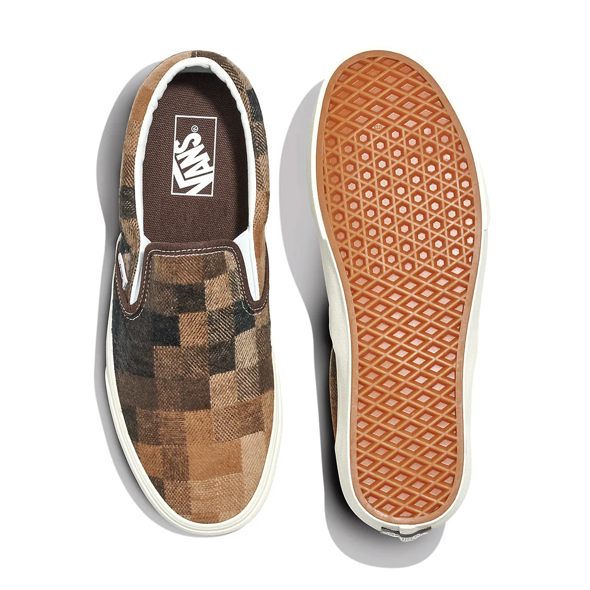 Classic Slip On 'Sweater Check Marron'