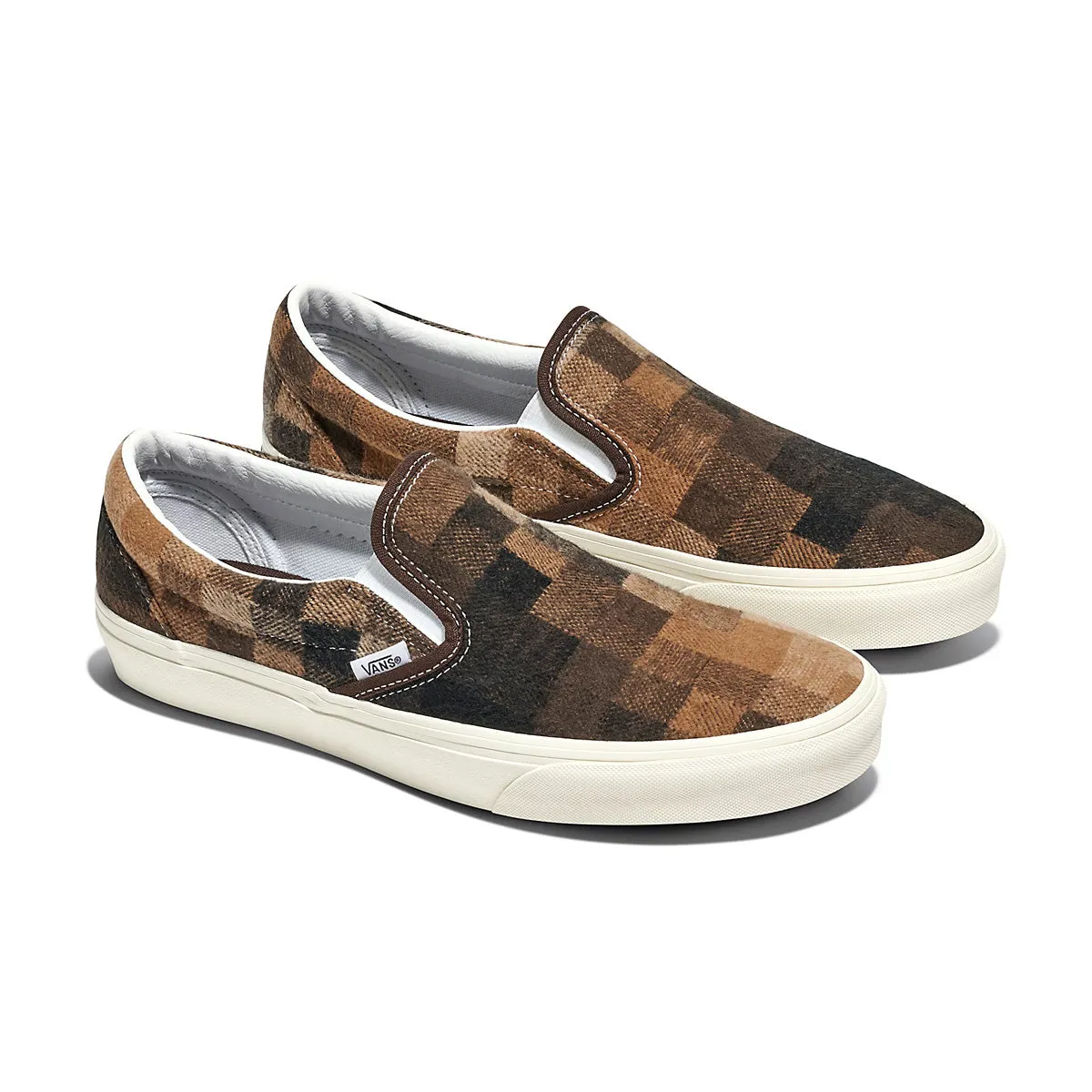 Classic Slip On 'Sweater Check Marron'