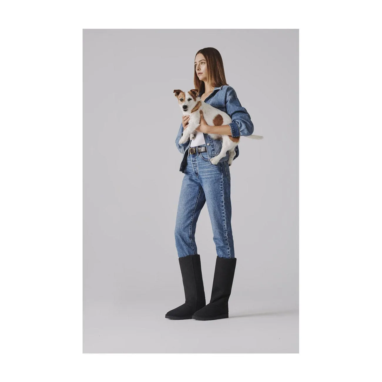 Bottes longues classiques unisexes avec doublure en fausse fourrure végane | Plusieurs couleurs