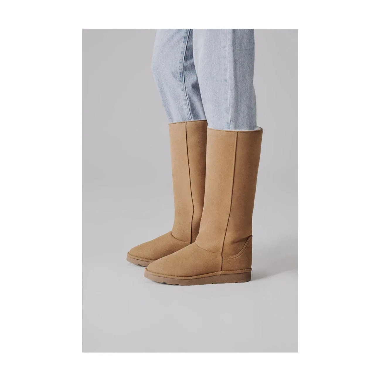 Bottes longues classiques unisexes avec doublure en fausse fourrure végane | Plusieurs couleurs