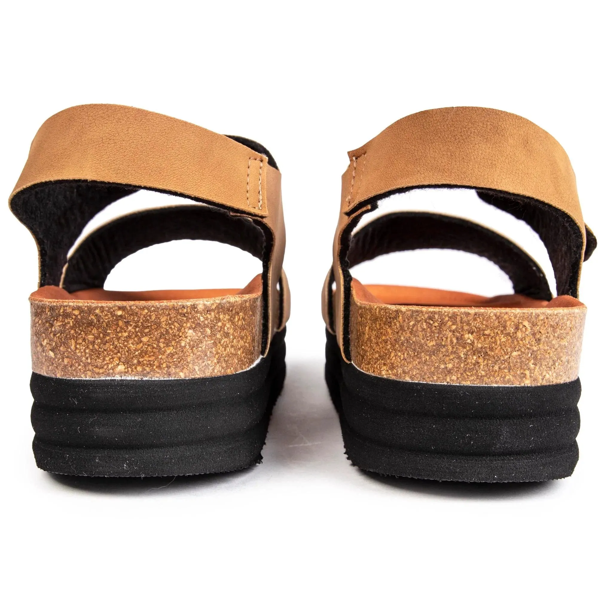 Sandales plates véganes pour femmes Clove | Caramel