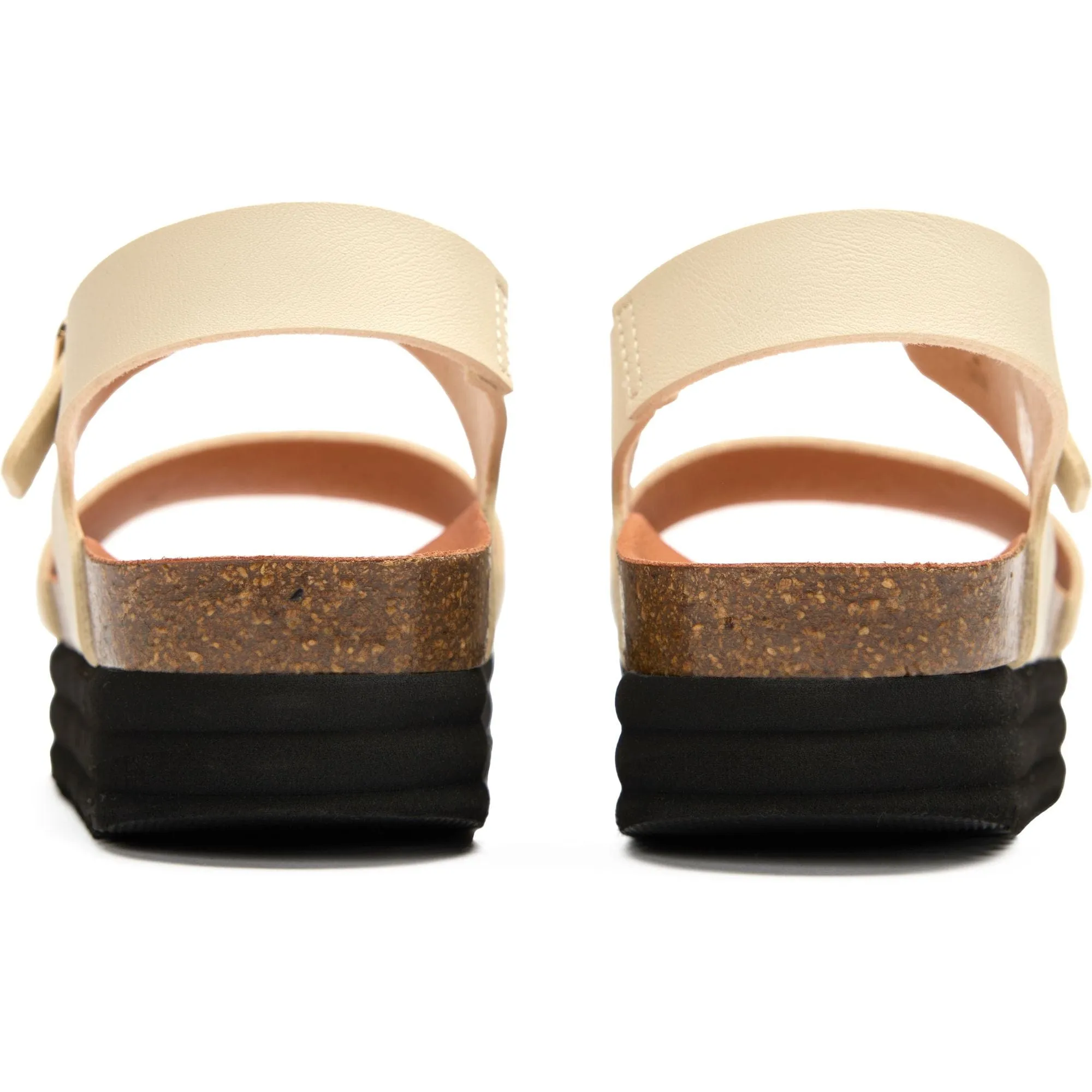 Sandales plates véganes pour femmes Clove | Crème