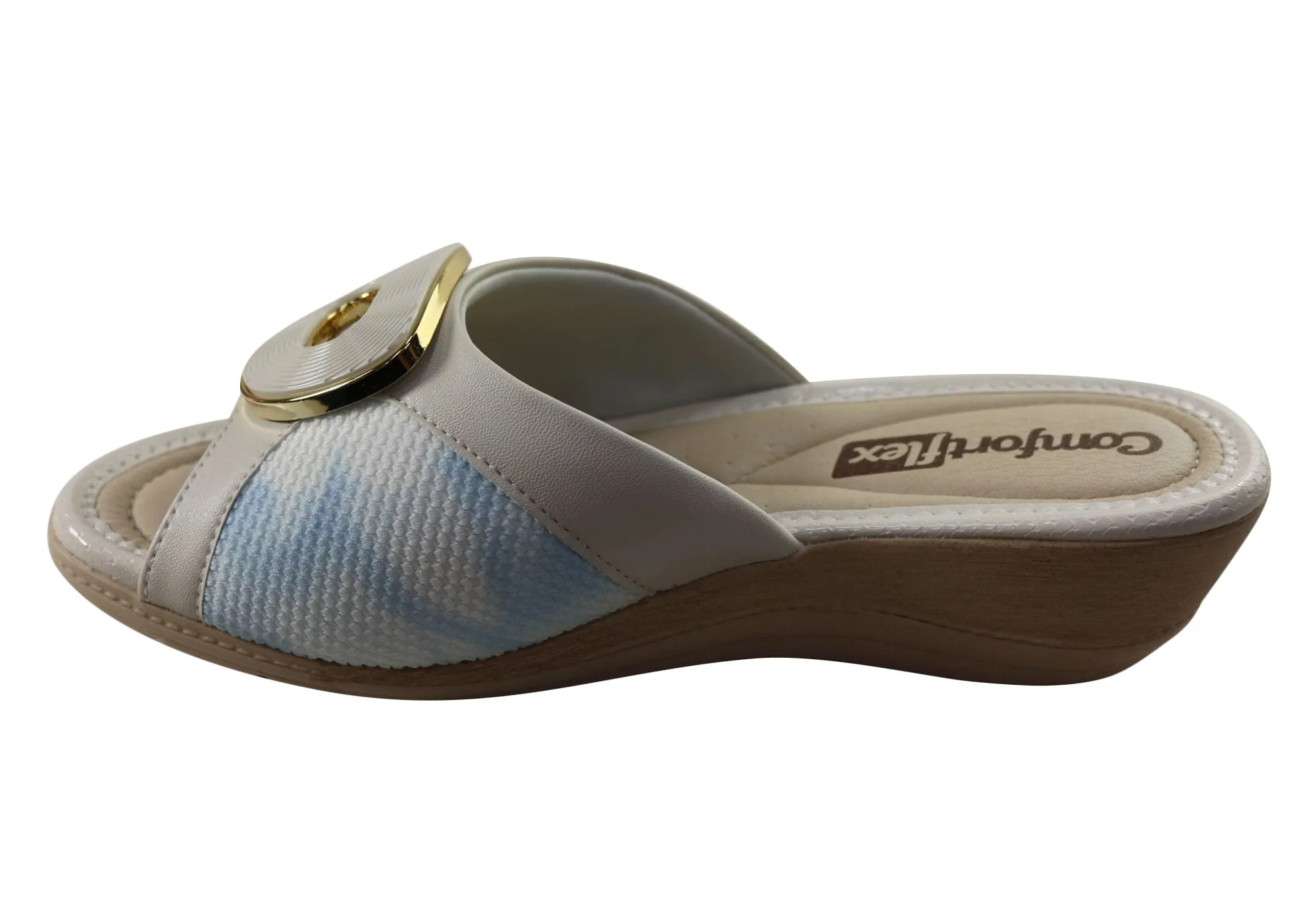 Sandales à plateforme confortables Comfortflex Hilda pour femmes, fabriquées au Brésil, chaussures Comfortflex