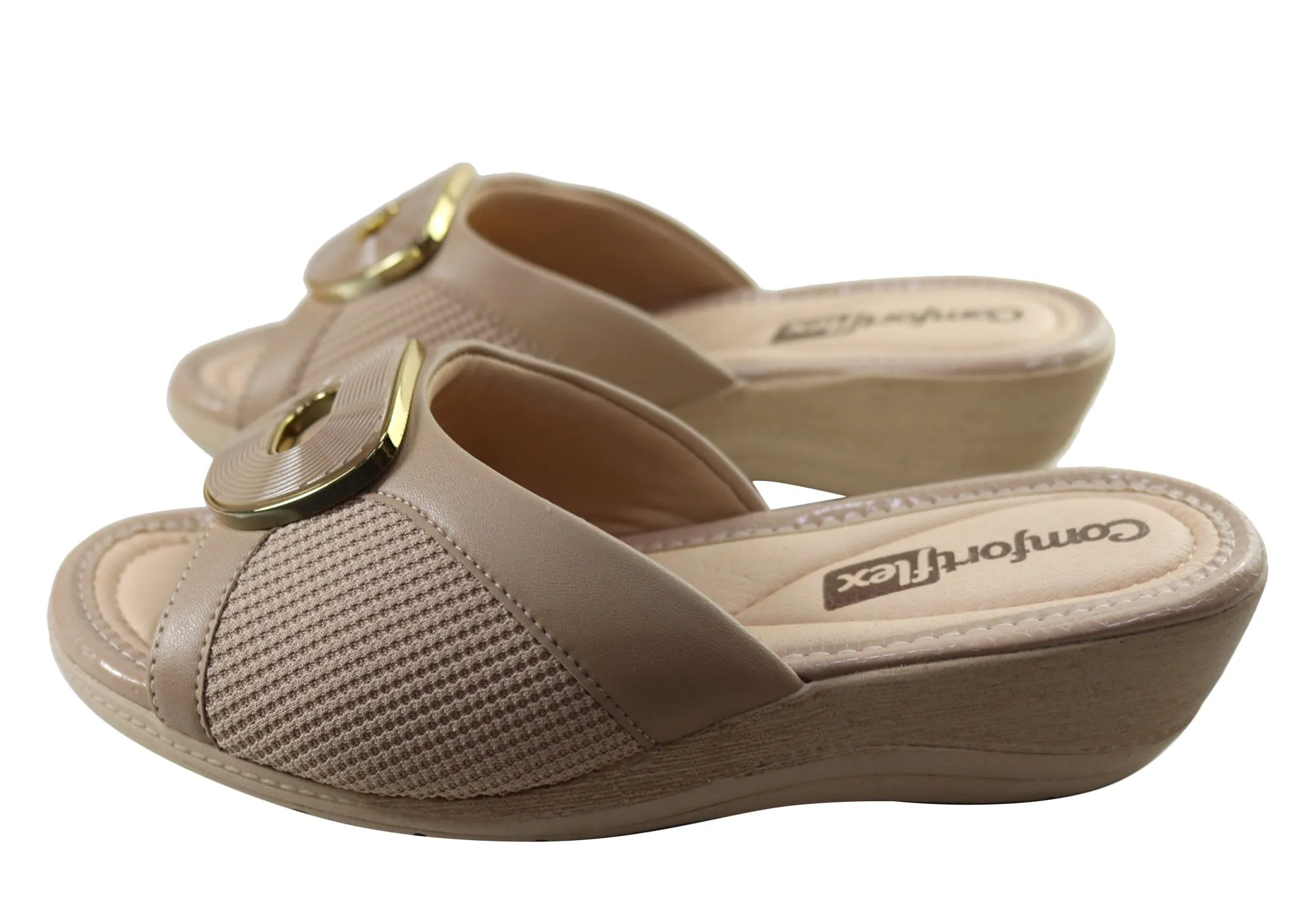 Sandales à plateforme confortables Comfortflex Hilda pour femmes, fabriquées au Brésil, chaussures Comfortflex